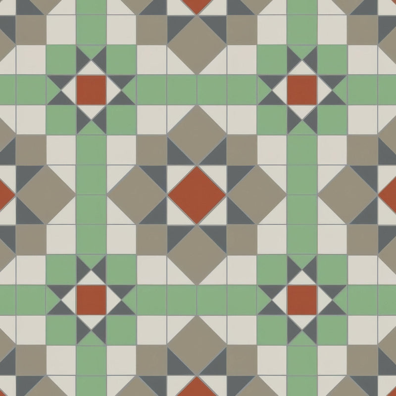 Chatsworth Dover White, Holkham Dune, Spring Green, Revival Grey & Red