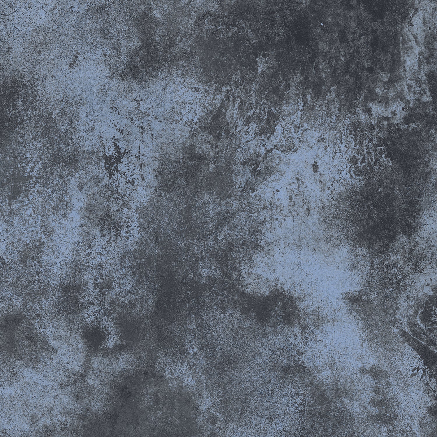 Gray and blue distressed concrete Chemistry Porcelain Denim tile with mottled weathered texture for flooring or walls