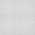 Chequers Court white marble square tiles with subtle gray veining featuring a marble-effect finish