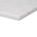 Chequers Court white marble tile with subtle gray veining and a smooth polished surface for elegant flooring