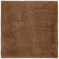 Chestnut field tile is an earthy brown ceramic square tile with a matte finish and subtle surface imperfections