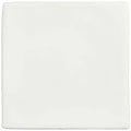 A sleek minimalist white ceramic china white field tile with smooth edges and a glossy finish