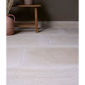 Beige rectangular chineford porcelain floor tiles 60 x 90cm with subtle textured surface for indoor flooring