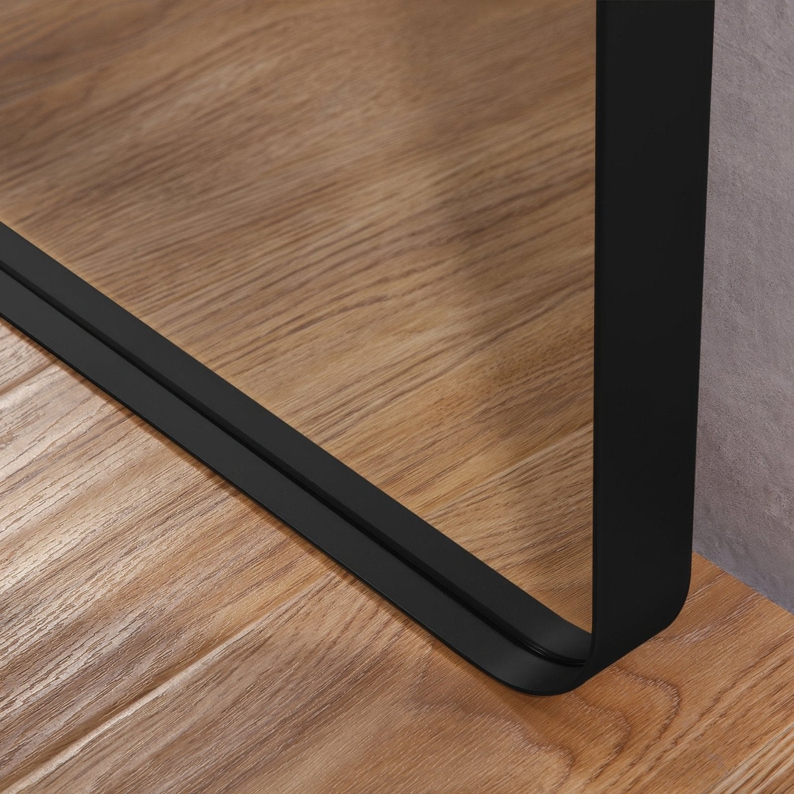 City mirror 50x75cm black with sleek modern black metal frame for stylish home or office decor
