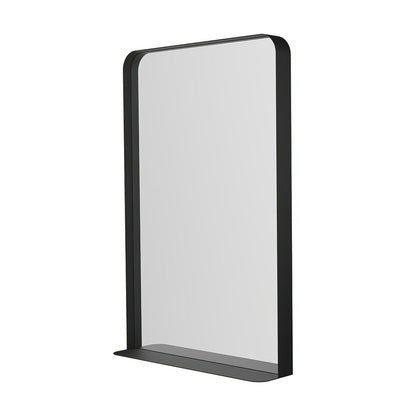 City Mirror with Shelf 50 Black