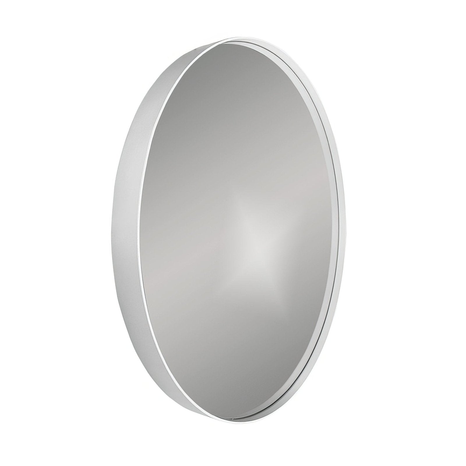 City Round Mirror 60cm White