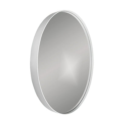 City Round Mirror 80cm White