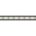 Black and cream decorative border tile clare black dover white and cardigan with repeating diamond floral motifs