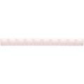 Clare empire translucent white plastic ruler with evenly spaced raised measurement markings along its length