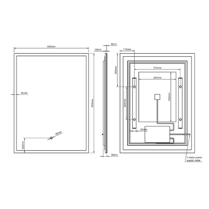 Cleo Rectangular Mirror 60x80cm - Origins Living, view 10