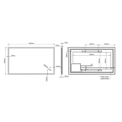 Cleo Rectangular Mirror 120x70cm - Origins Living, view 10