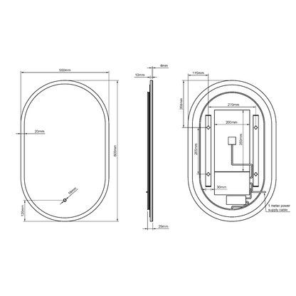 Cleo Capsule Mirror 50x80cm - Origins Living, view 10