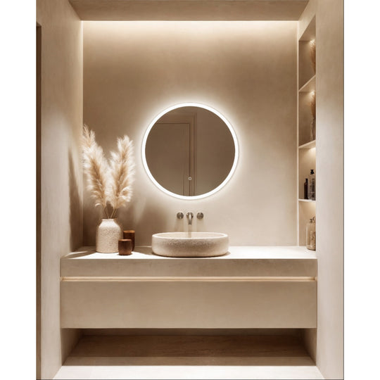 Cleo Round Mirror 60cm - Origins Living