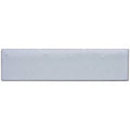 A sleek rectangular ceramic cloud smooth brick tile with a smooth matte finish in soft pale gray hue