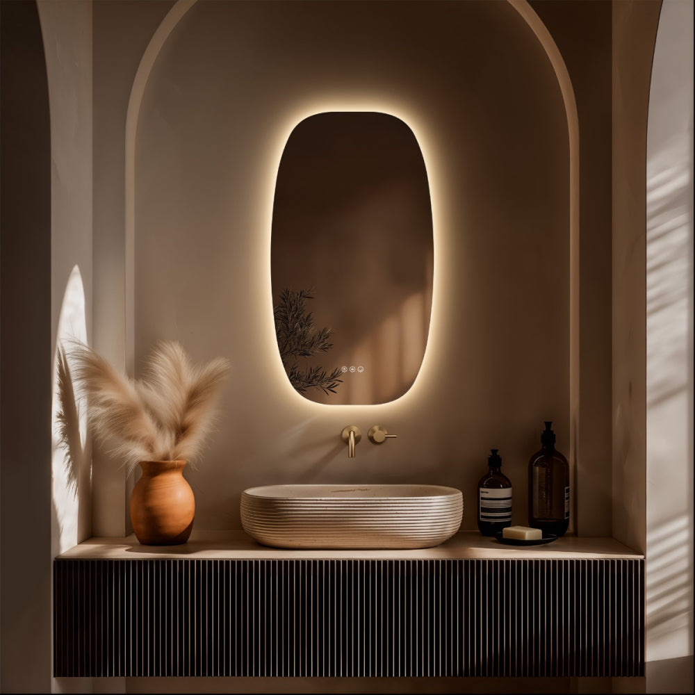 Claris Barrel Mirror 50x90 - Origins Living