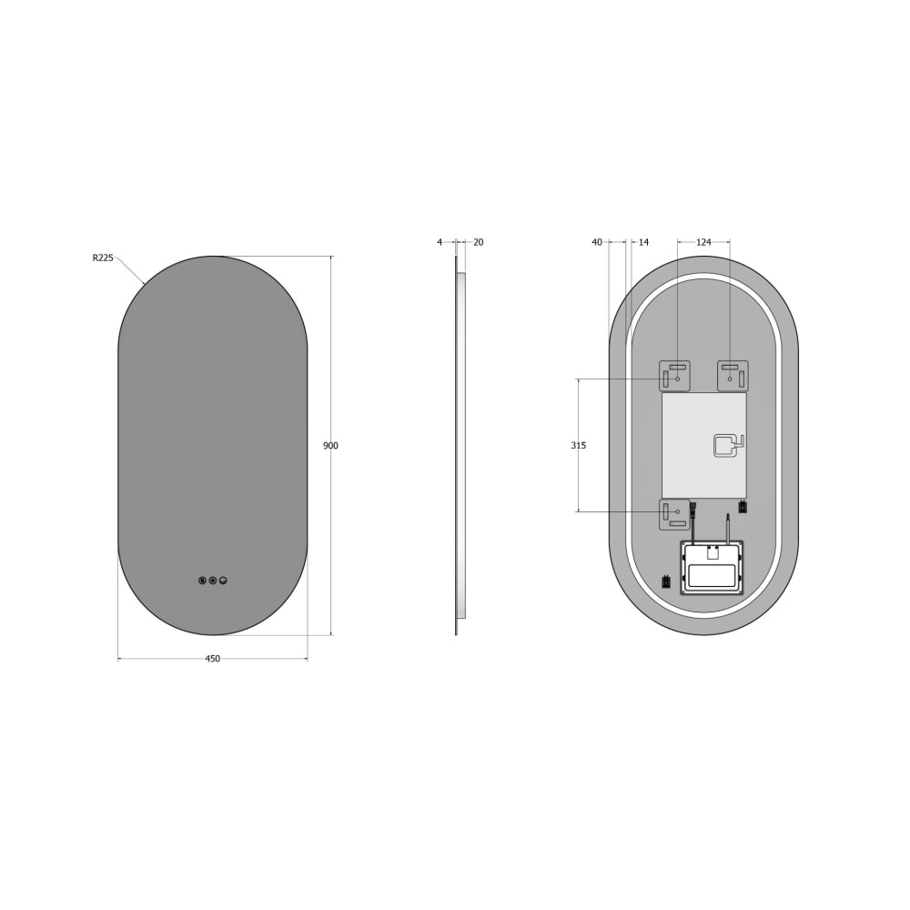 Claris Capsule Mirror 45x90cm - Origins Living, view 11