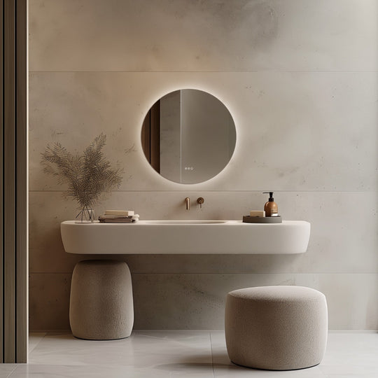 Claris Round Mirror 80cm - Origins Living