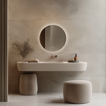 Claris Round Mirror 80cm - Origins Living