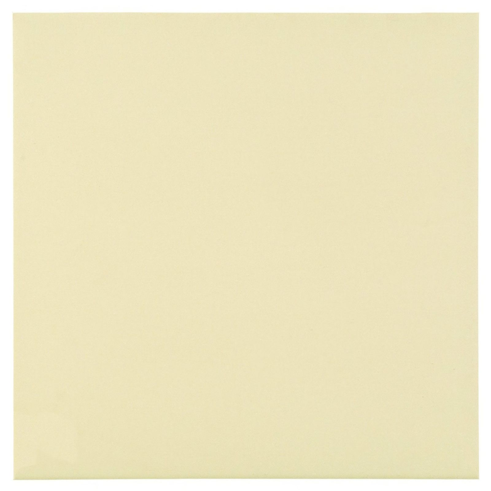 A smooth pale yellow matte finish square tile from the co-ordinating plain colour tile white collection