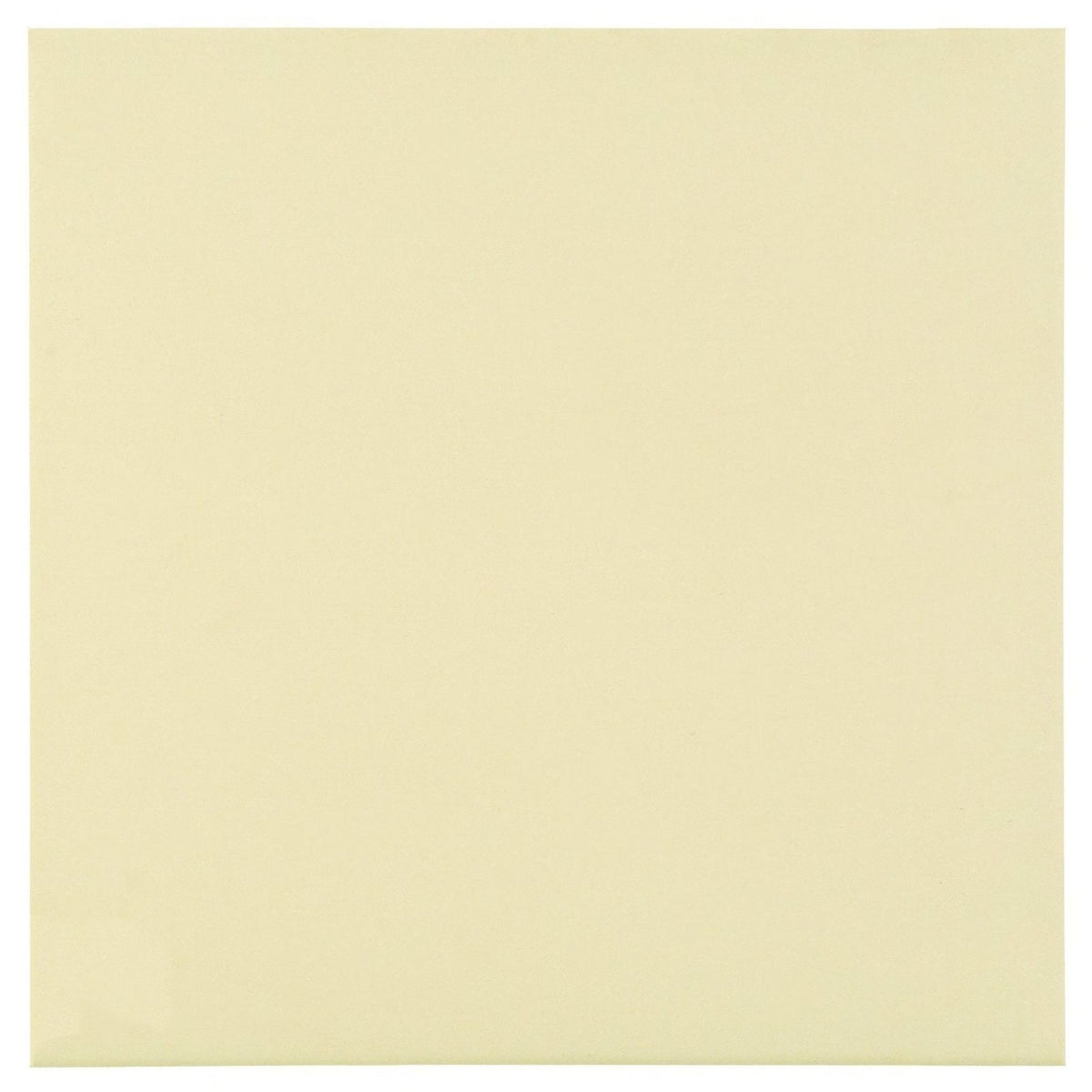 A smooth pale yellow matte finish square tile from the co-ordinating plain colour tile white collection