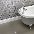 Coffee Stone Hexagon Mixed Finish Marble Mosaic
