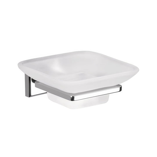 Colorado Glass Soap Dish Chrome/Glass