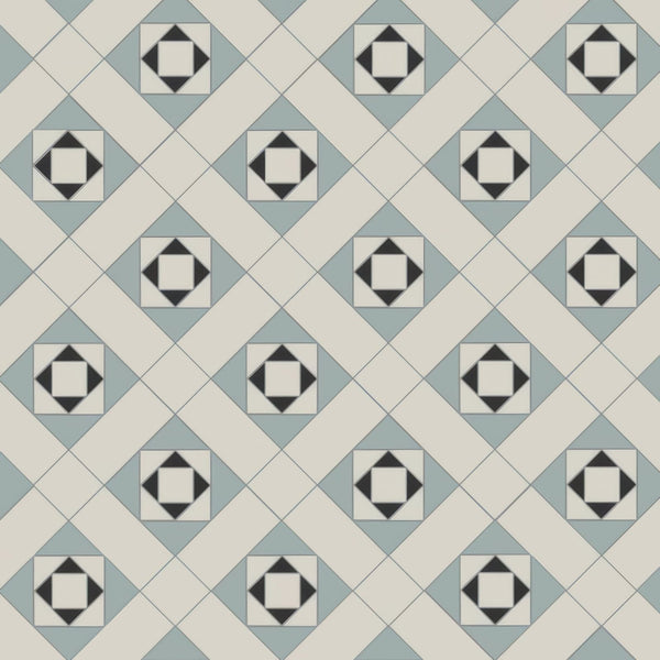 Black, Dover White & Grey Ceramic Floor Tile