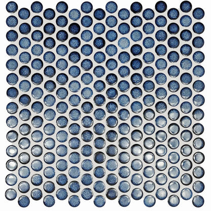 Copenhagen Penny Round Blue Mosaic