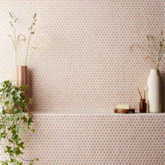 Copenhagen Penny Round Pink Mosaic