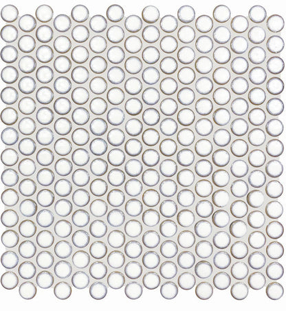 Copenhagen Penny Round White Mosaic