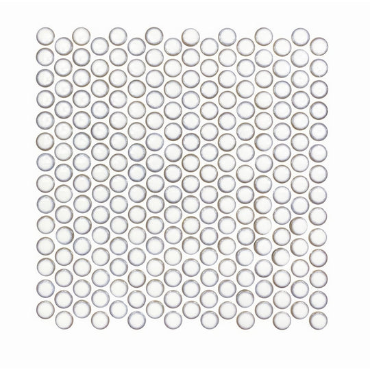 Copenhagen Penny Round White Mosaic - alternate view