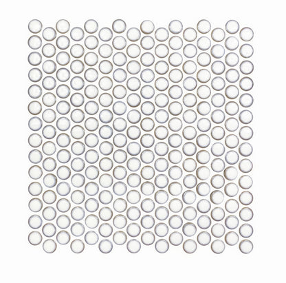 Copenhagen Penny Round White Mosaic