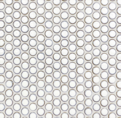 Copenhagen Penny Round White Mosaic