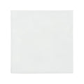 A sleek square white ceramic cordoba drift glazed tile with a smooth glossy finish on the front side