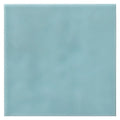 A square matte finished ceramic tile in soft seafoam green from the cordoba lagoon glazed tile collection