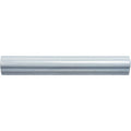 White glossy ceramic cornflower ogee crown molding with smooth curved design for decorative interior trim