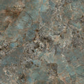 Cosmopolitan amazzonite lappato 80 x 80cm blue-gray marble tile with intricate veining and earthy brown accents