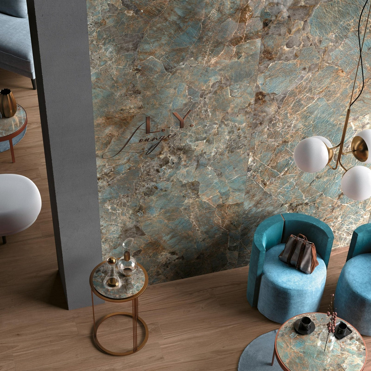 Cosmopolitan Amazzonite Lappato 80 x 80cm – detail view 3