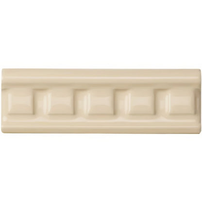 County White Dentil Moulding