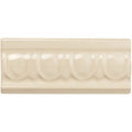 County White Egg & Dart Moulding Ceramic Wall Tile 152x65mm