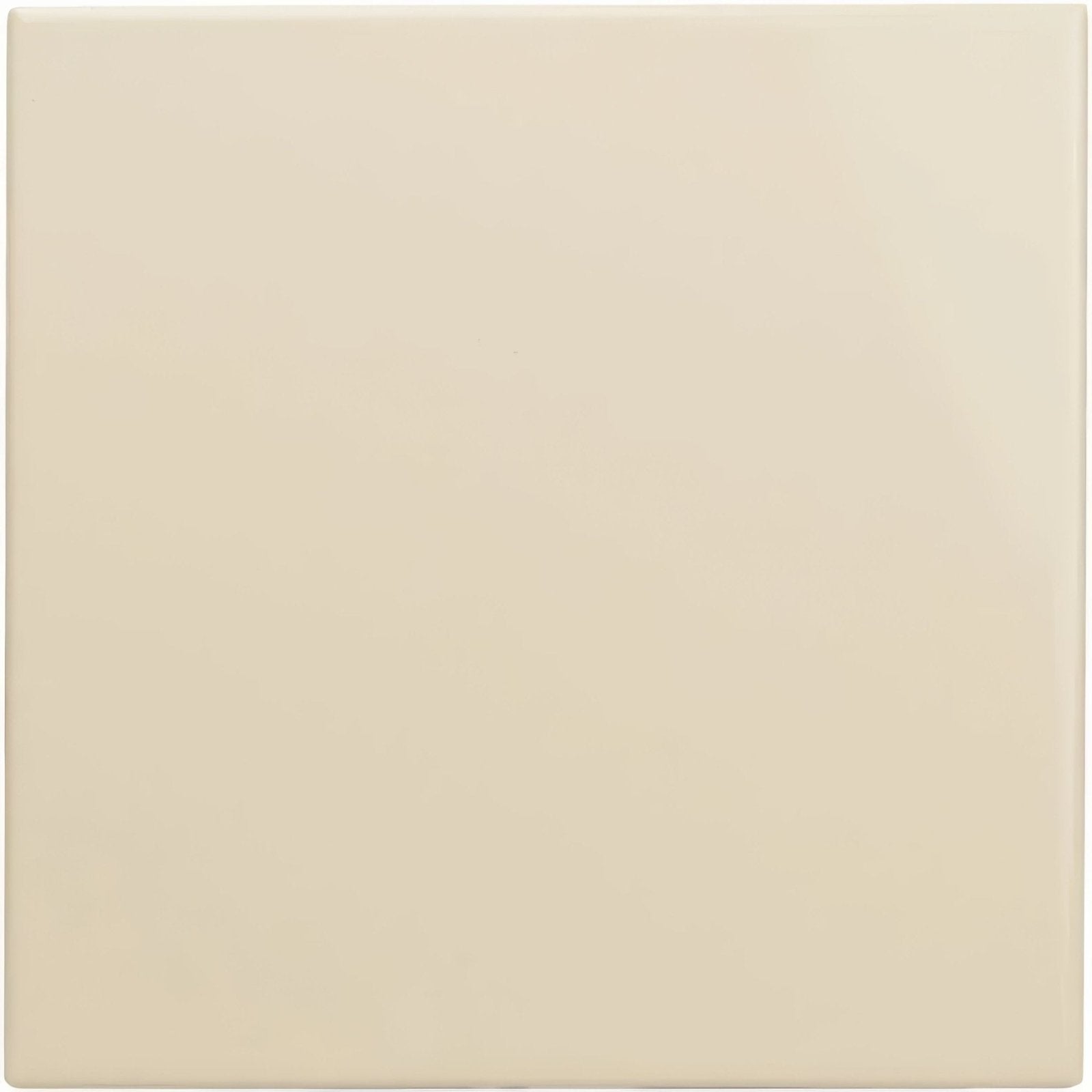 Cream-colored square ceramic county white field tile with a smooth glossy finish for wall and floor use