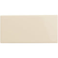 County White Rounded Short Edge Ceramic Wall Tile