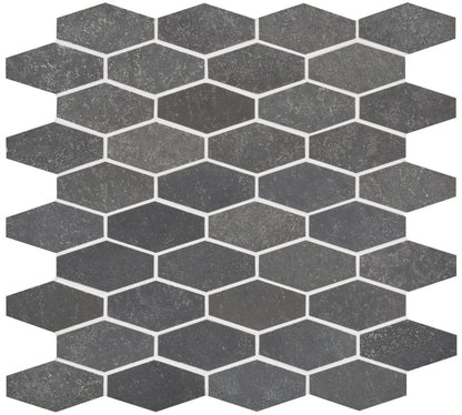 Crypto Large Hexagon Honed Marble Mosaic