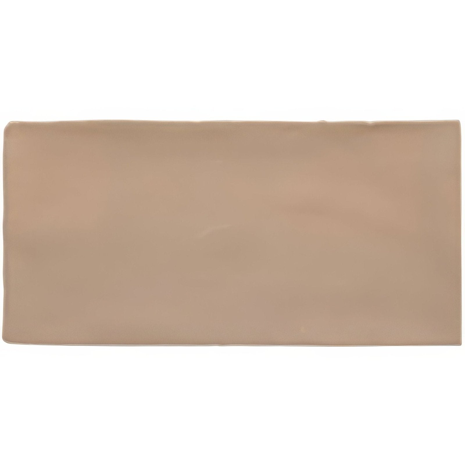 Beige damask brick wall tile 20x10cm with smooth matte finish rectangular ceramic tile for wall use