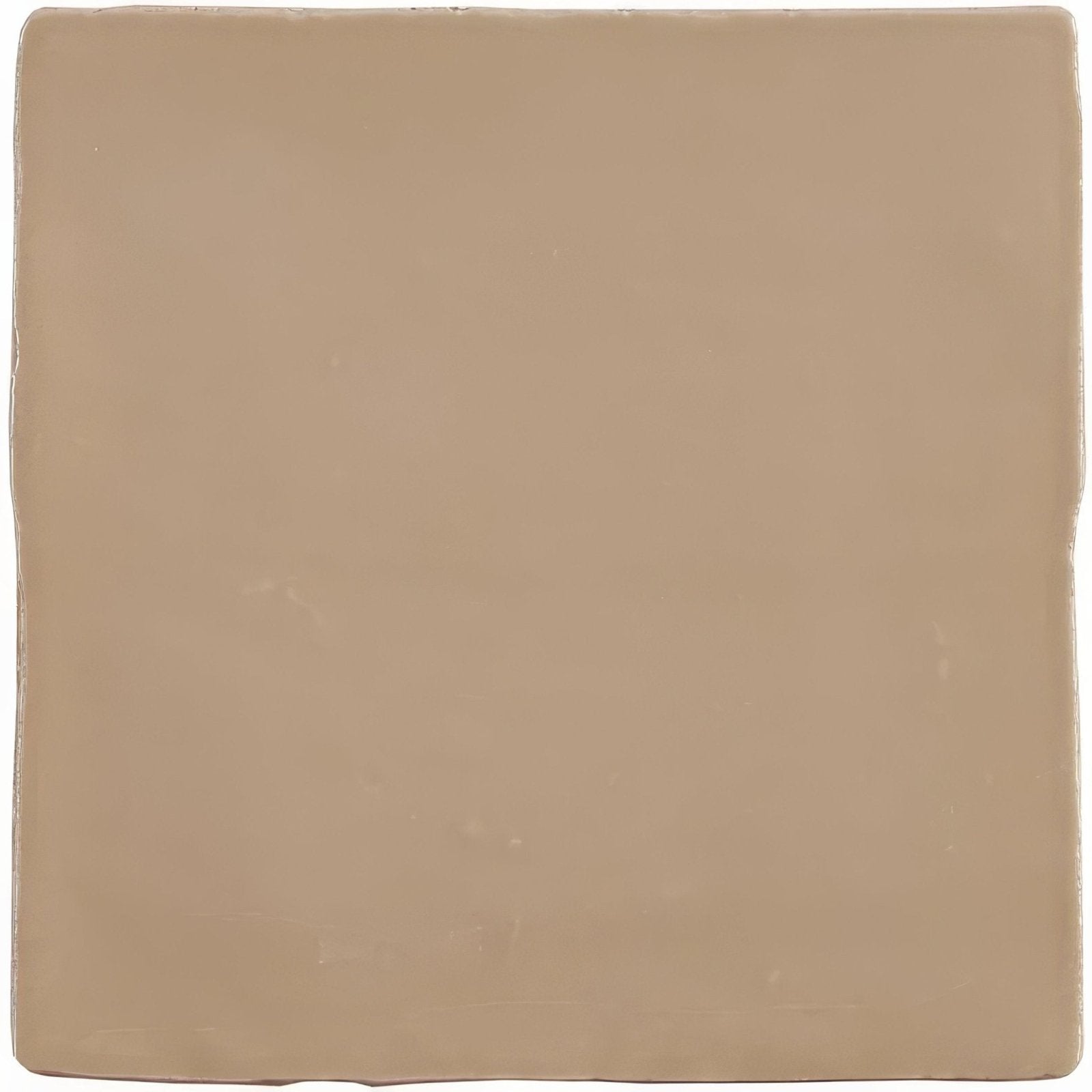 Beige damask field tile with a smooth slightly glossy surface and softly rounded edges for elegant flooring