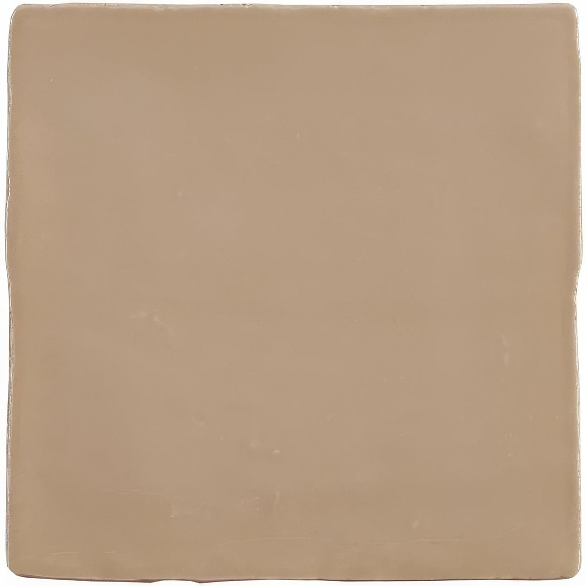 Beige damask field tile with a smooth slightly glossy surface and softly rounded edges for elegant flooring