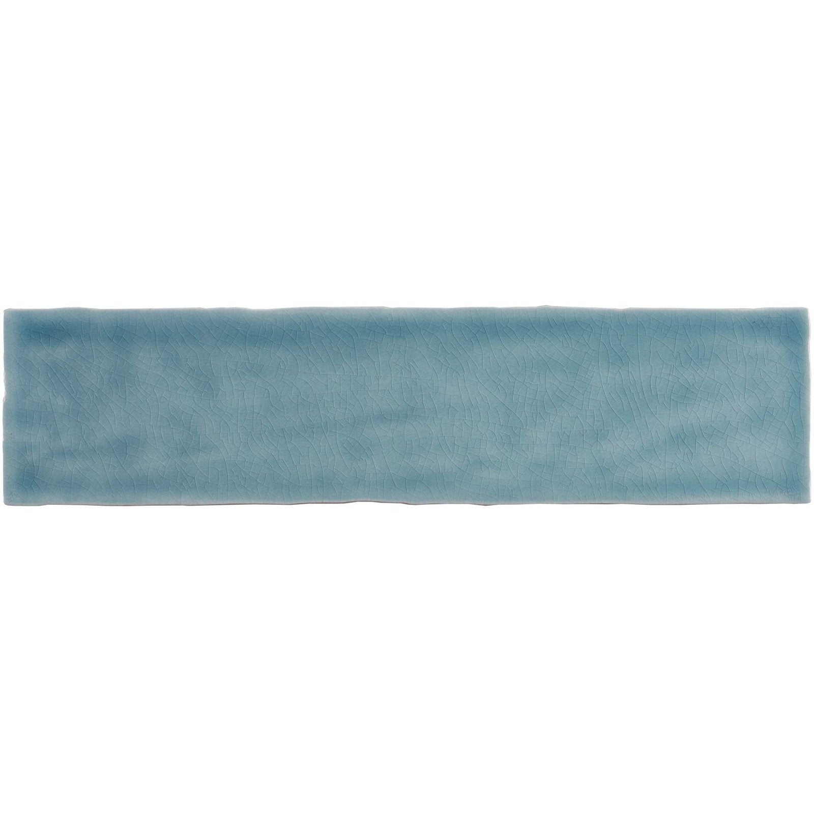 Large brick tile danube rectangular teal ceramic tile with matte finish and subtle textured surface