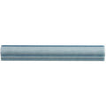 A sleek light blue ceramic ogee moulding danube tile with a subtle glossy finish and two parallel grooves