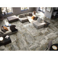 Danubio 1847 atlantis polished gray and white marble patterned floor tiles with a polished reflective surface