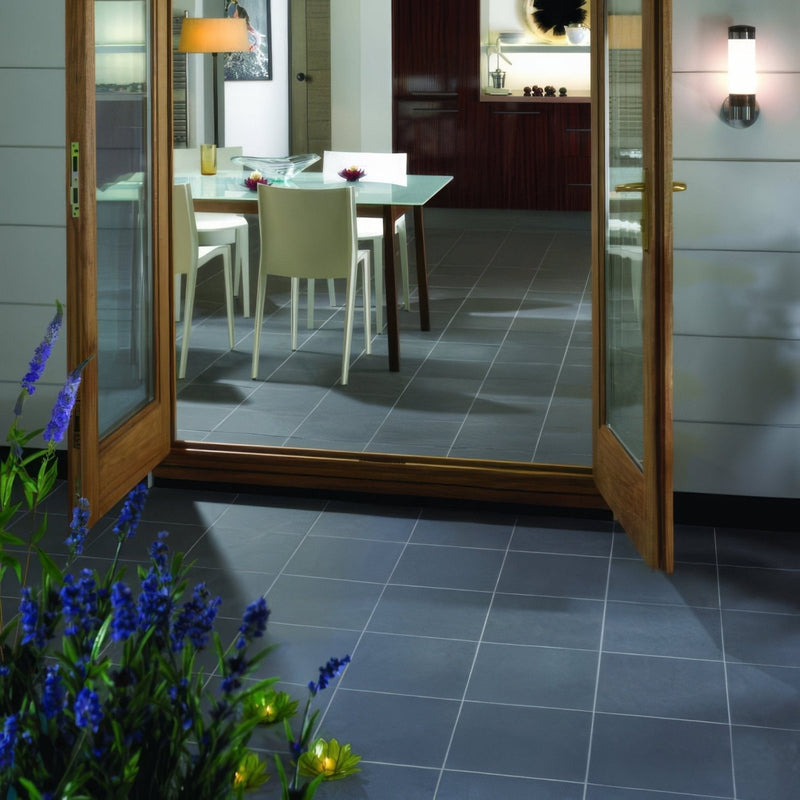 Dark Grey Luna Quarry Tile 300x300x9mm